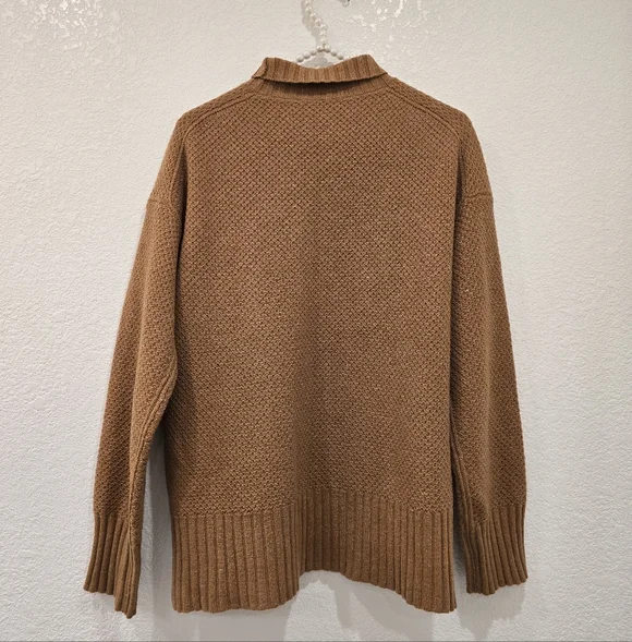 Everlane Stroopwafel Recycled Cashmere turtleneck sweater Size XS - Picture 2 of 5